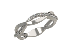 Серебряное кольцо с фианитом