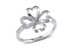 Серебряное кольцо с фианитом