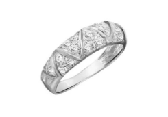Серебряное кольцо с фианитом