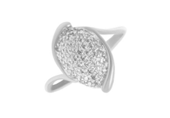 Серебряное кольцо с фианитом