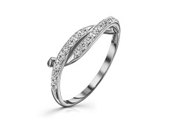 Серебряное кольцо с фианитом
