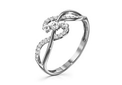 Серебряное кольцо с фианитом