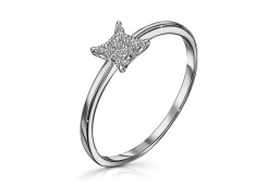 Серебряное кольцо с фианитом