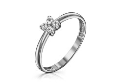 Серебряное кольцо с фианитом