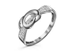 Серебряное кольцо с фианитом