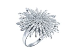 Серебряное кольцо с фианитом