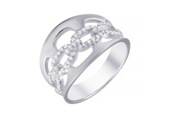 Серебряное кольцо с фианитом