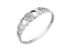 Серебряное кольцо с фианитом