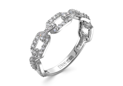Серебряное кольцо с фианитом