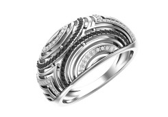 Серебряное кольцо с фианитом