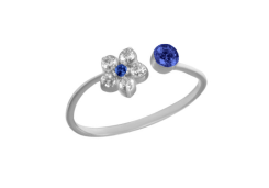 Серебряное кольцо с фианитом