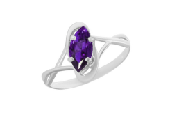 Серебряное кольцо с фианитом