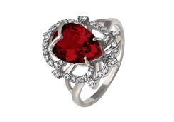 Серебряное кольцо с фианитом