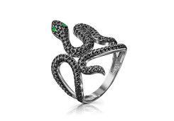 Серебряное кольцо с фианитом