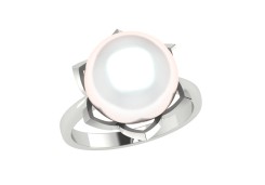 Серебряное кольцо с жемчугом