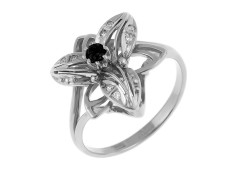 Серебряное кольцо с фианитом