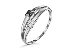 Серебряное кольцо с фианитом