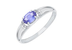 Серебряное кольцо с танзанитом