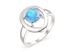 Серебряное кольцо с топазом