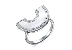 Серебряное кольцо с перламутром