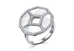 Серебряное кольцо с перламутром