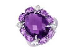 Серебряное кольцо с кварцем
