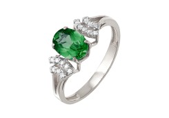 Серебряное кольцо с кварцем