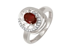 Серебряное кольцо с кварцем