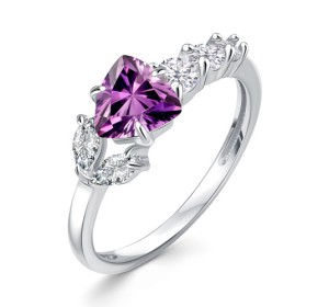 Серебряное кольцо с аметистом