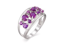 Серебряное кольцо с аметистом