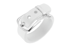 Серебряное кольцо с каучуком