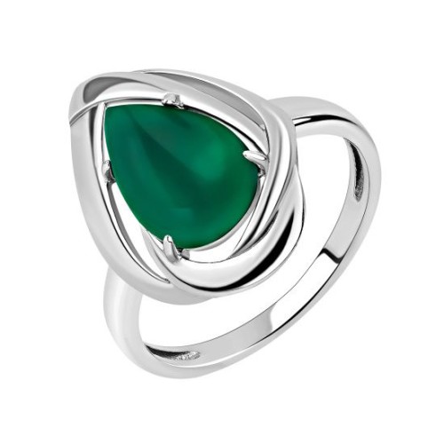 Серебряное кольцо с агатом