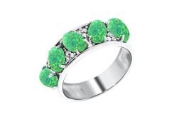 Серебряное кольцо с опалом