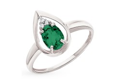 Серебряное кольцо с турмалином