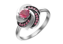 Серебряное кольцо с кварцем