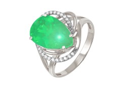 Серебряное кольцо с кварцем