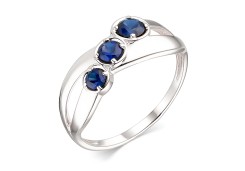 Серебряное кольцо с сапфиром
