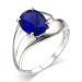 Серебряное кольцо с сапфиром