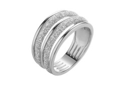 Серебряное кольцо с глиттером