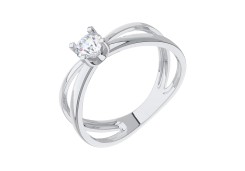 Серебряное кольцо с фианитом