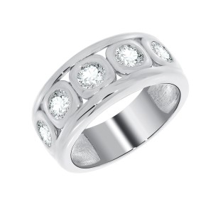 Серебряное кольцо с фианитом