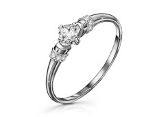 Серебряное кольцо с фианитом