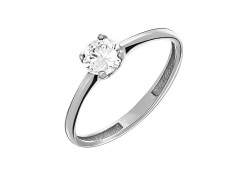 Серебряное кольцо с фианитом