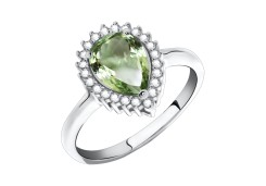 Серебряное кольцо с фианитом