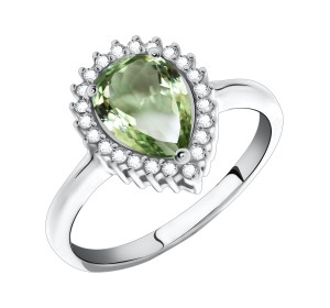 Серебряное кольцо с фианитом