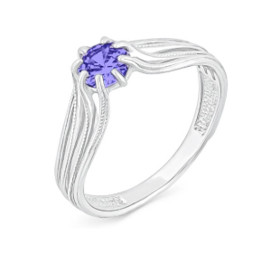 Серебряное кольцо с топазом