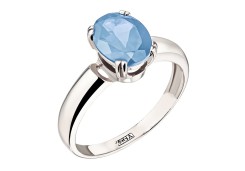 Серебряное кольцо с топазом
