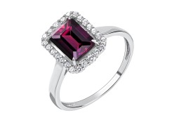 Серебряное кольцо с ситаллом