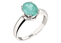 Серебряное кольцо с аквамарином