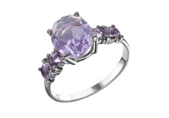 Серебряное кольцо с кварцем